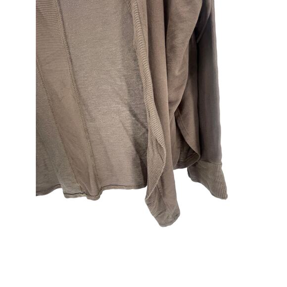 Tresics Brown Open Front Long Sleeve Lightweight Cardigan Sweater Women's Small - Picture 3 of 5